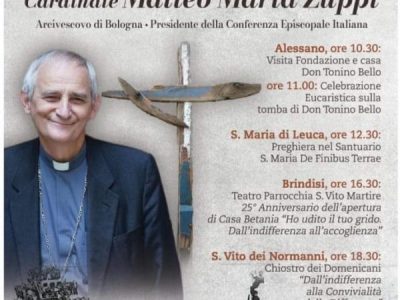 Confermata la visita del Cardinale Zuppi