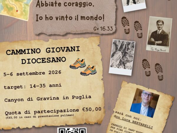 Verso l’Alto! Il Cammino Giovani 2026 tra le Meraviglie di Gravina in Puglia